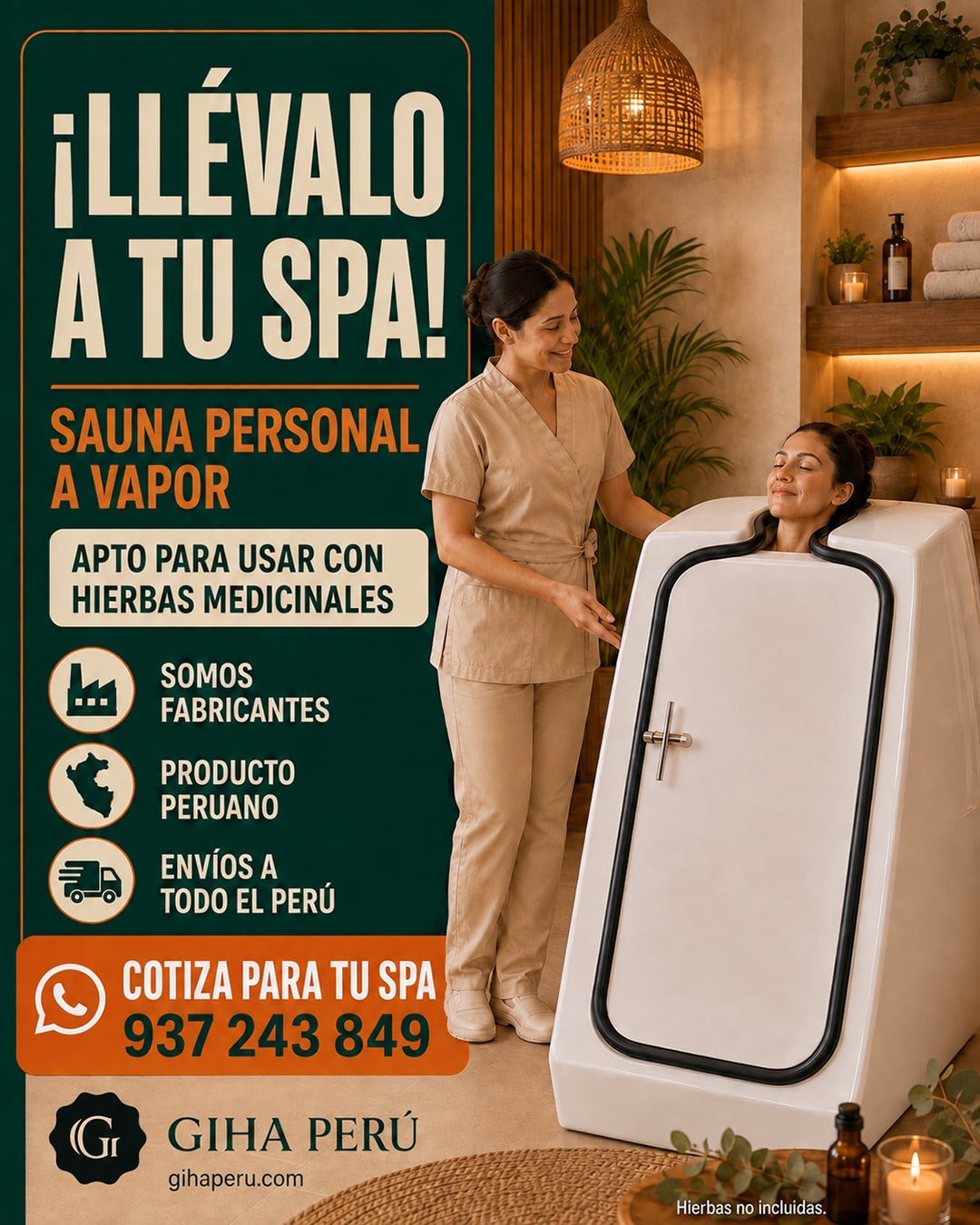 Diseño publicitario de GIHA: Llévalo a tu spa